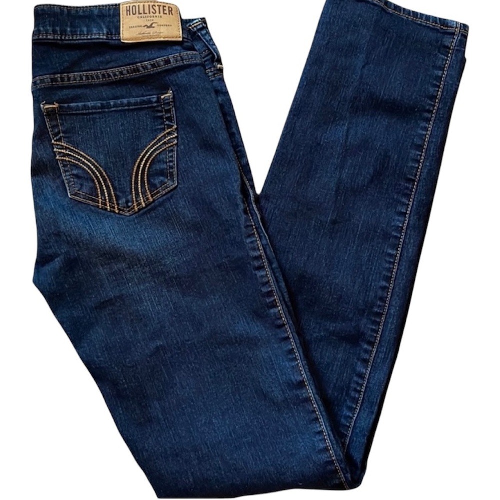 Hollister Straight Leg Denim Stretch Jeans Size 3 R   26x32